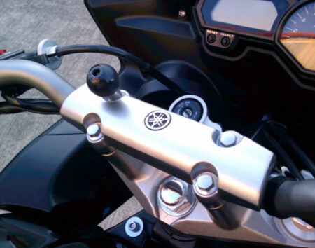 RAM Motorcycle Handlebar Clamp Base with M8 Screws - Image 4