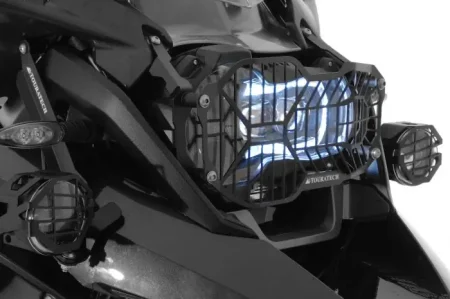 Stainless steel headlight protector with quick release fastener for BMW R1250GS/ Adventure, R1200GS (LC)/ Adventure (LC) *OFFROAD USE ONLY* - Image 2