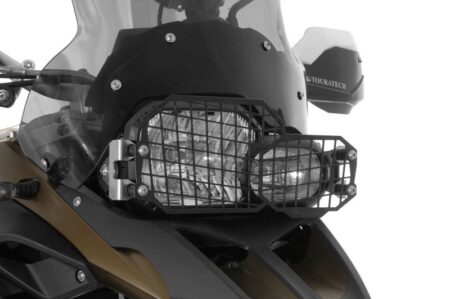 Stainless steel headlight protector black, with quick release fastener *OFFROAD USE ONLY* - Image 4