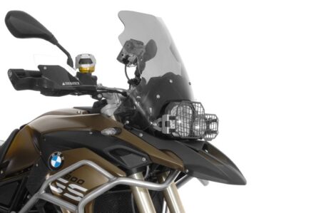 Stainless steel headlight protector black, with quick release fastener *OFFROAD USE ONLY* - Image 3