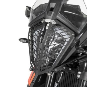 Headlamp guard, with quick release fastener for KTM 890 Adventure (-2022)/ 890 Adventure R (-2022)/ 790 Adventure / 790 Adventure R/ 390 Adventure *OFFROAD USE ONLY*
