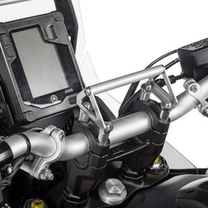 GPS handlebar bracket adapter with screws for handlebar risers 20 mm Yamaha Tenere 700 / World Raid, for navigation systems