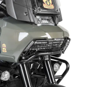 Headlight protector black with quick release fastener for Harley-Davidson RA1250 Pan America "OFFROAD USE ONLY"