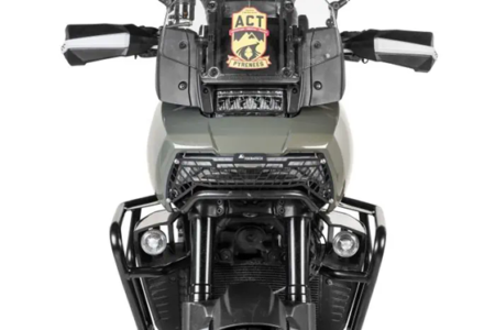 Headlight protector black with quick release fastener for Harley-Davidson RA1250 Pan America "OFFROAD USE ONLY" - Image 2
